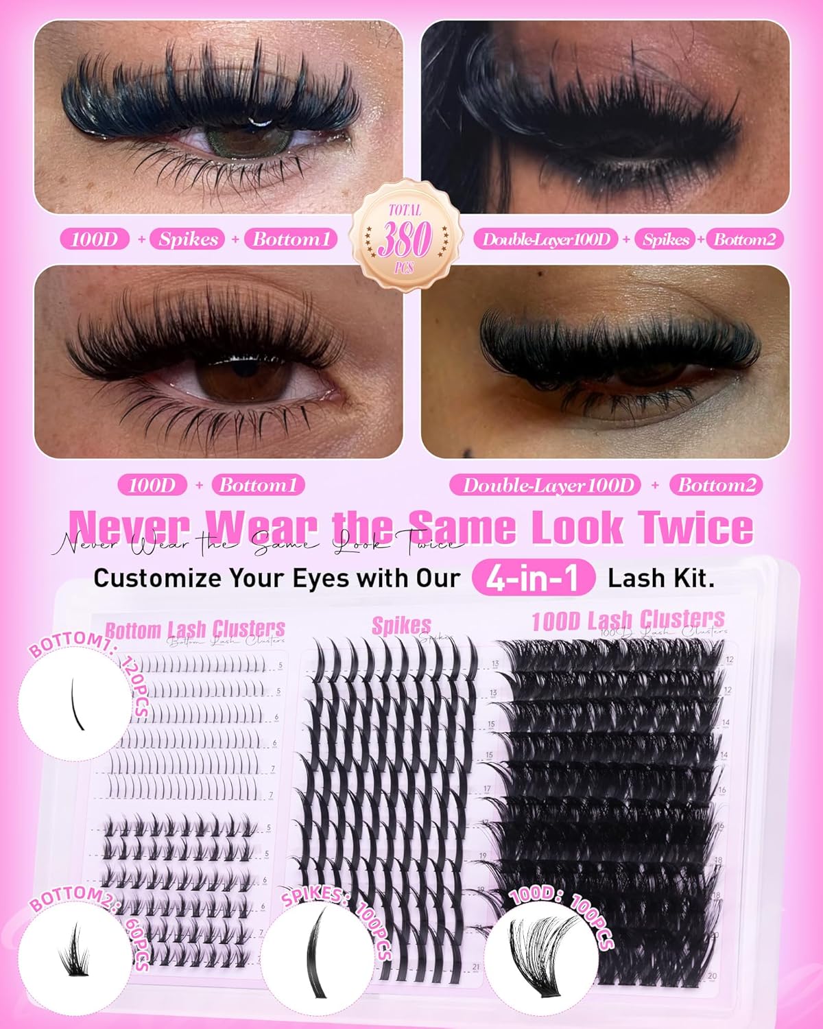 Glam Lash Clusters Kit